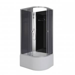 Душ.каб. Niagara Eco E90/70/40L/TN/BK (900х700х1950) 4 места